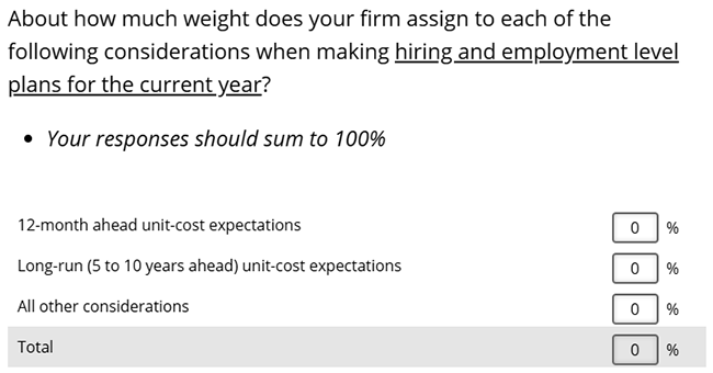 Business Inflation Expectations - March 2026 - Special Question 6