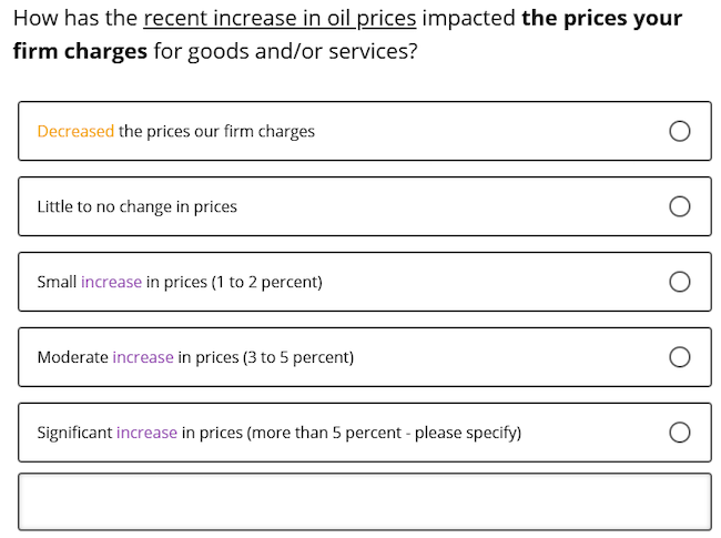 Business Inflation Expectations - April 2026 - Special Question 3