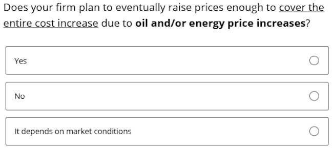 Business Inflation Expectations - August 2026 - Special Question 5