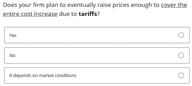 Business Inflation Expectations - August 2026 - Special Question 9