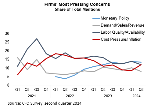 Chart 02 of 05: Firms' Most Pressing Concerns