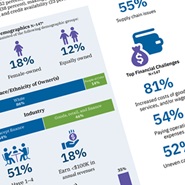 small business credit survey snapshot infographic
