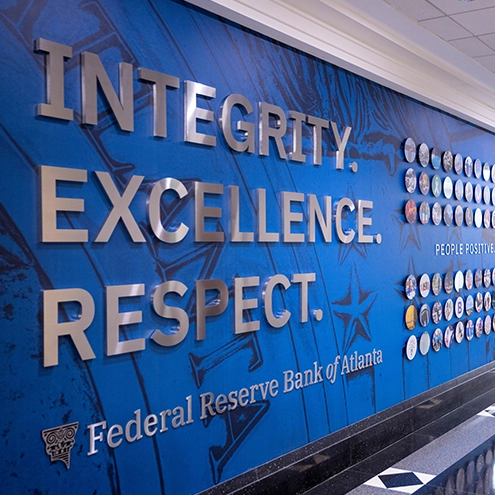 integrity, excellence, respect emblem