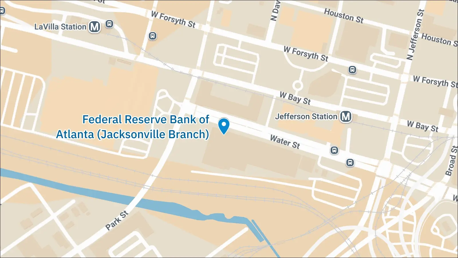 Map of Jacksonville Branch