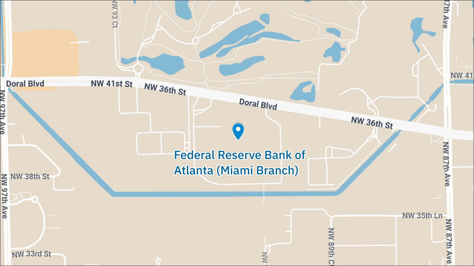 Map of Miami Branch