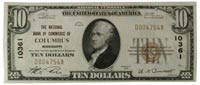 $10 national bank note