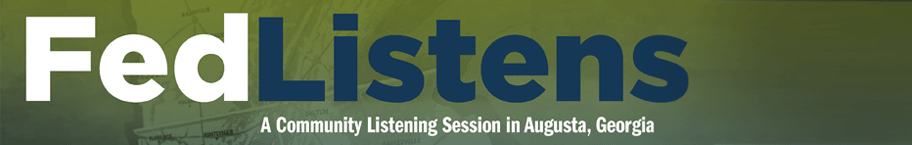 Banner image for Fed Listens: A Community Listening Session in August, Georgia - July 16, 2019