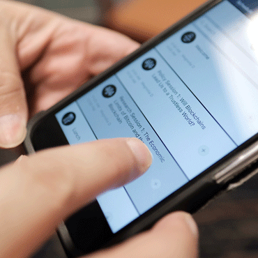 image of an electronic agenda on a phone