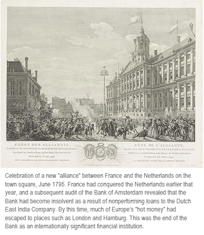 Celebration of a new 'alliance' between France and the Netherlands on the town square, June 1795