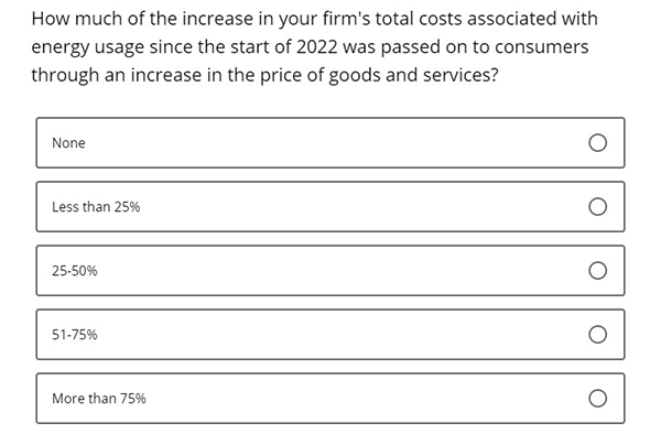 Business Inflation Expectations - March 2023 - Special Question 4