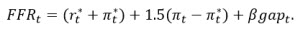 equation called the Taylor rule