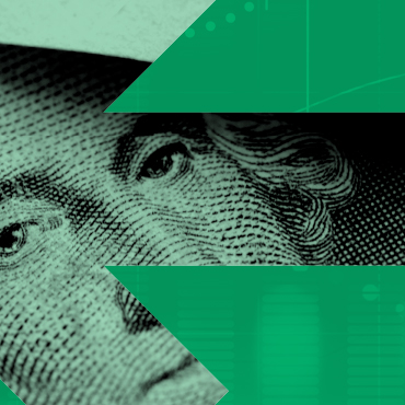 green navigation image with money background